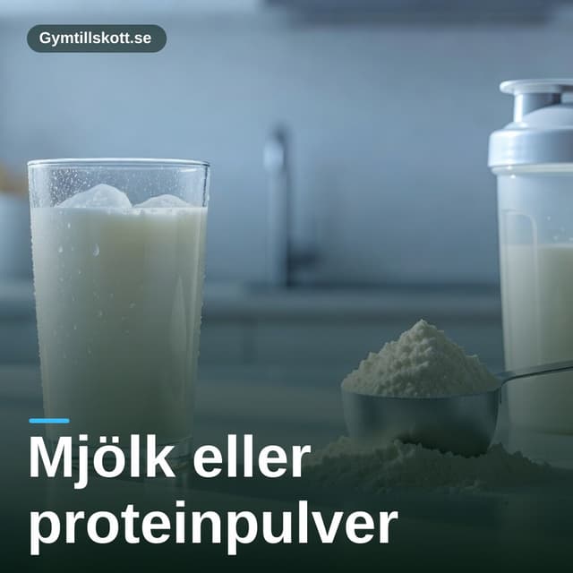 Mjölk eller proteinpulver: vilken proteinkälla ska du välja?
