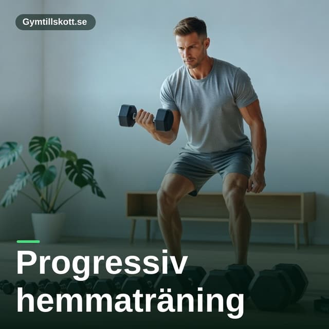 Progressiv hemmaträning: så bygger du muskler utan gym